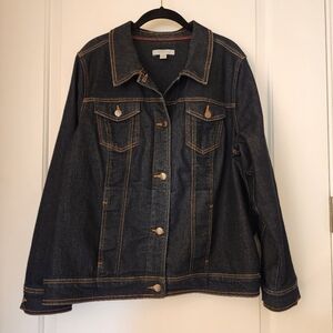 Liz Claiborne Dark Blue Jean Jacket